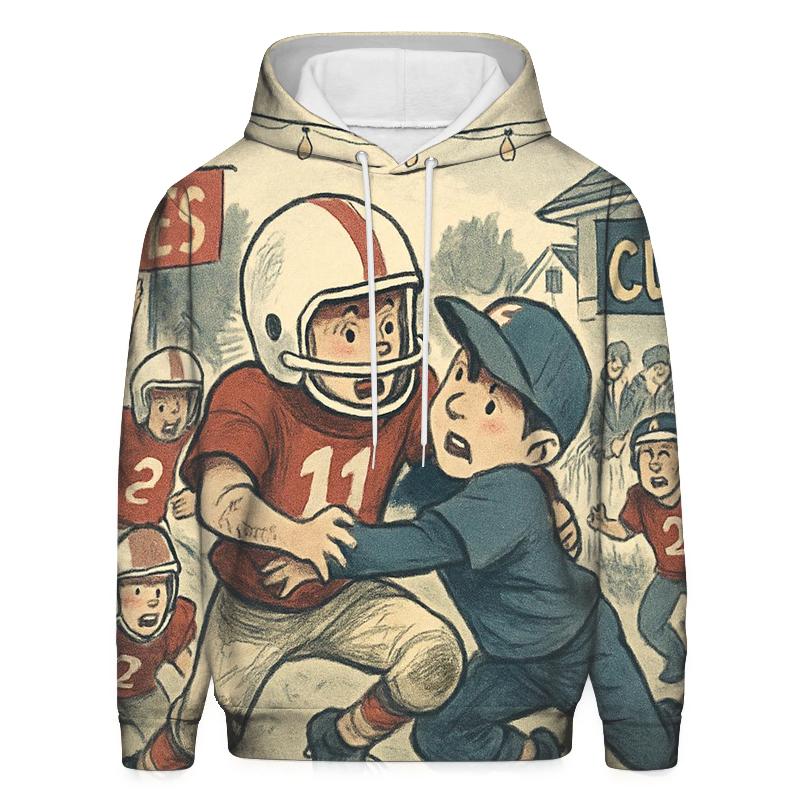 Suburban Backyard Battle zip-up hoodies