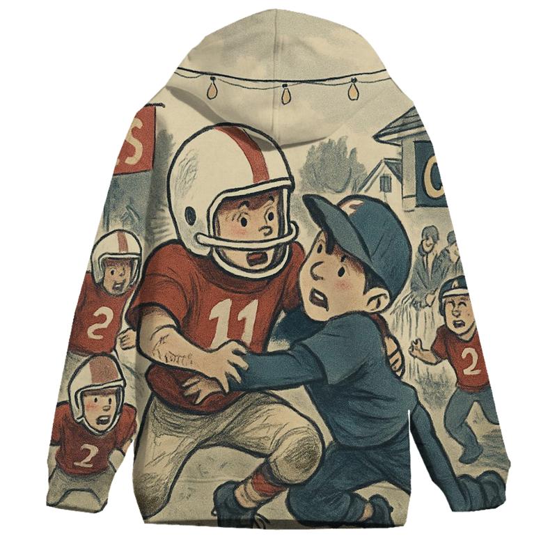 Suburban Backyard Battle zip-up hoodies