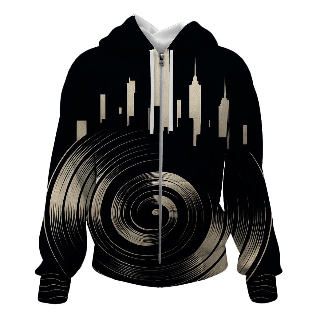 Vinyl Spiral Skyline hoodie trends