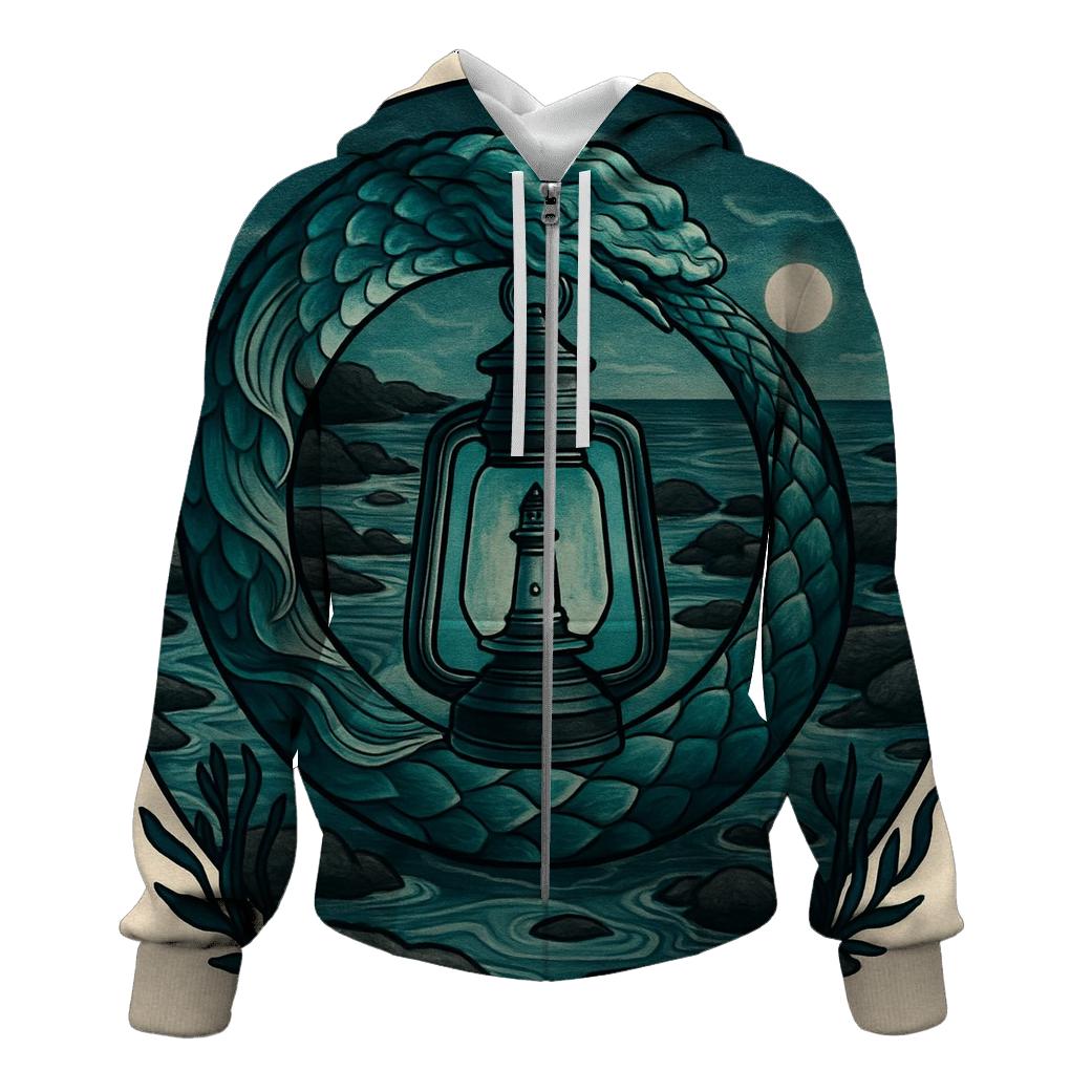 Tide Weaver Ouroboros printed hoodies