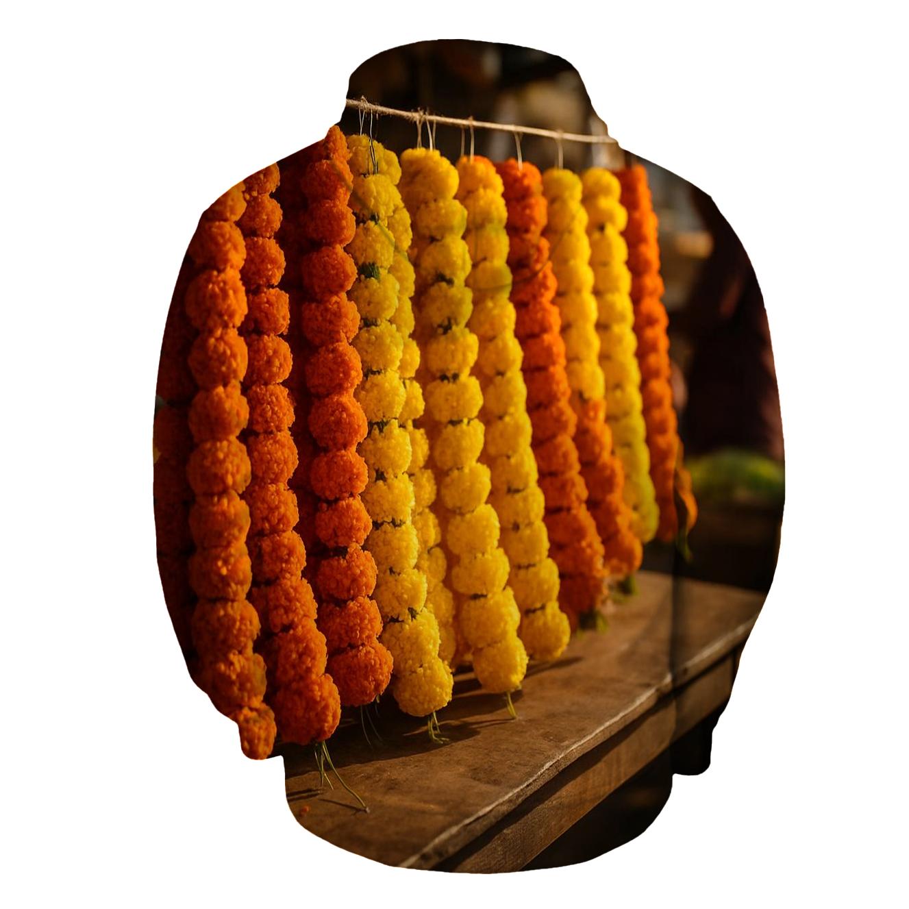 Marketplace Marigold Garland Production hoodies fashion