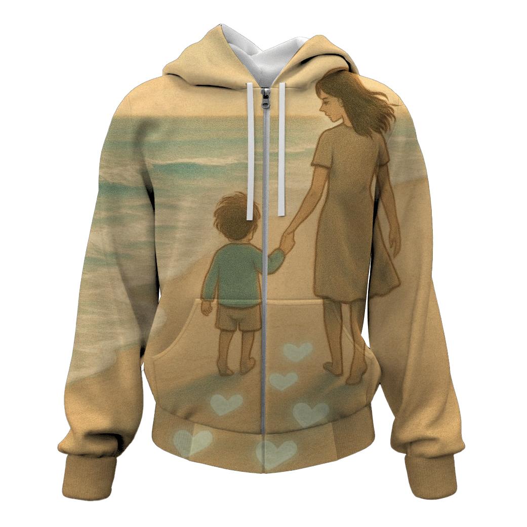 Footprints In The Heart heavyweight hoodies