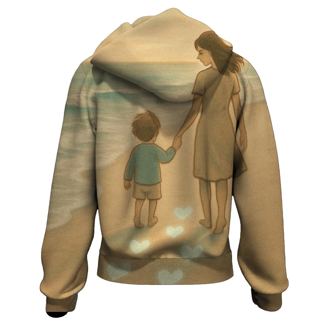 Footprints In The Heart heavyweight hoodies