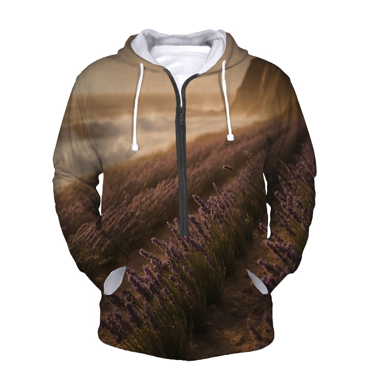 Coastal Seaside Lavender Windcape designer hoodies