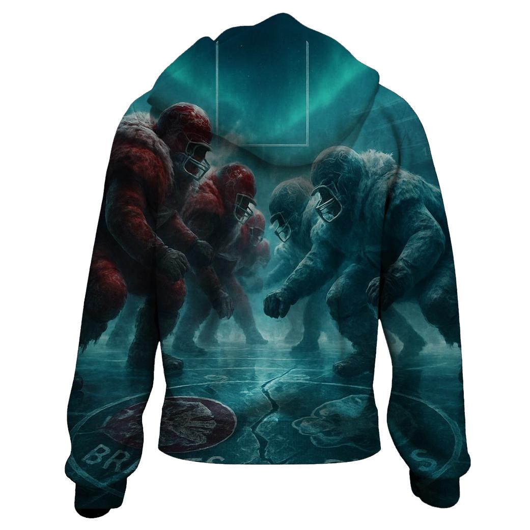 Frozen Rivalry Ice Bowl zip-up hoodies