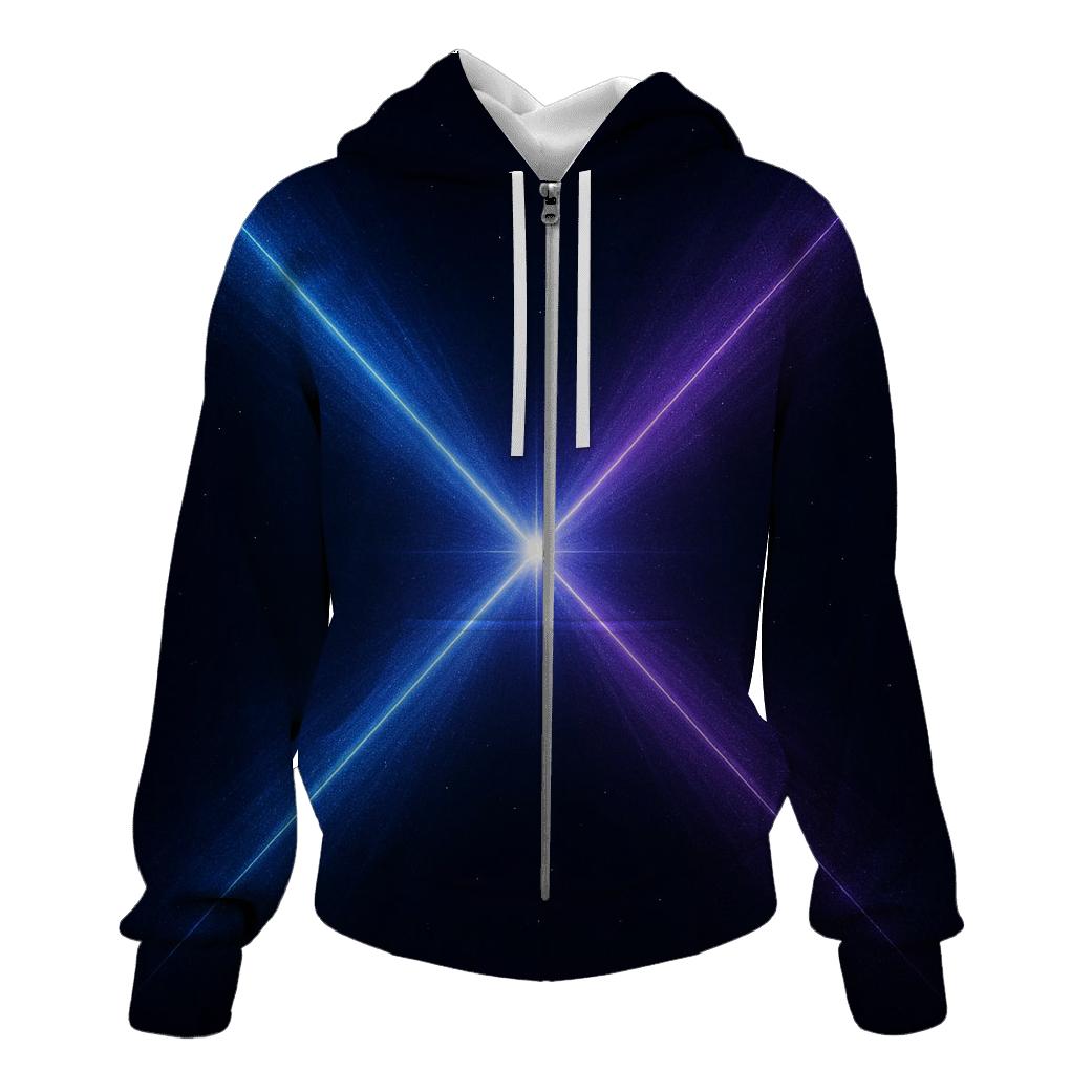 Pulsar Beam Cross zip-up hoodies