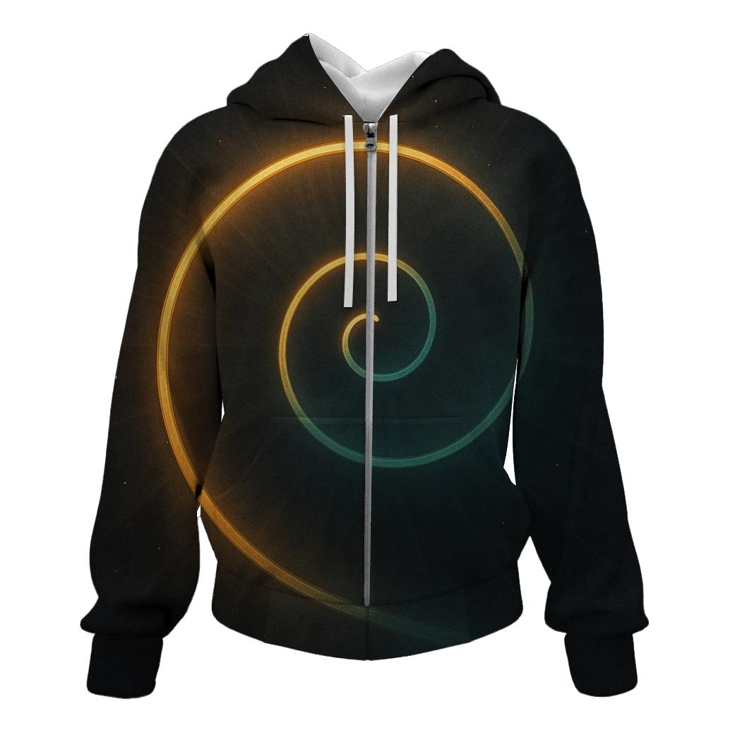 Radiant Spiral Path hoodie styles
