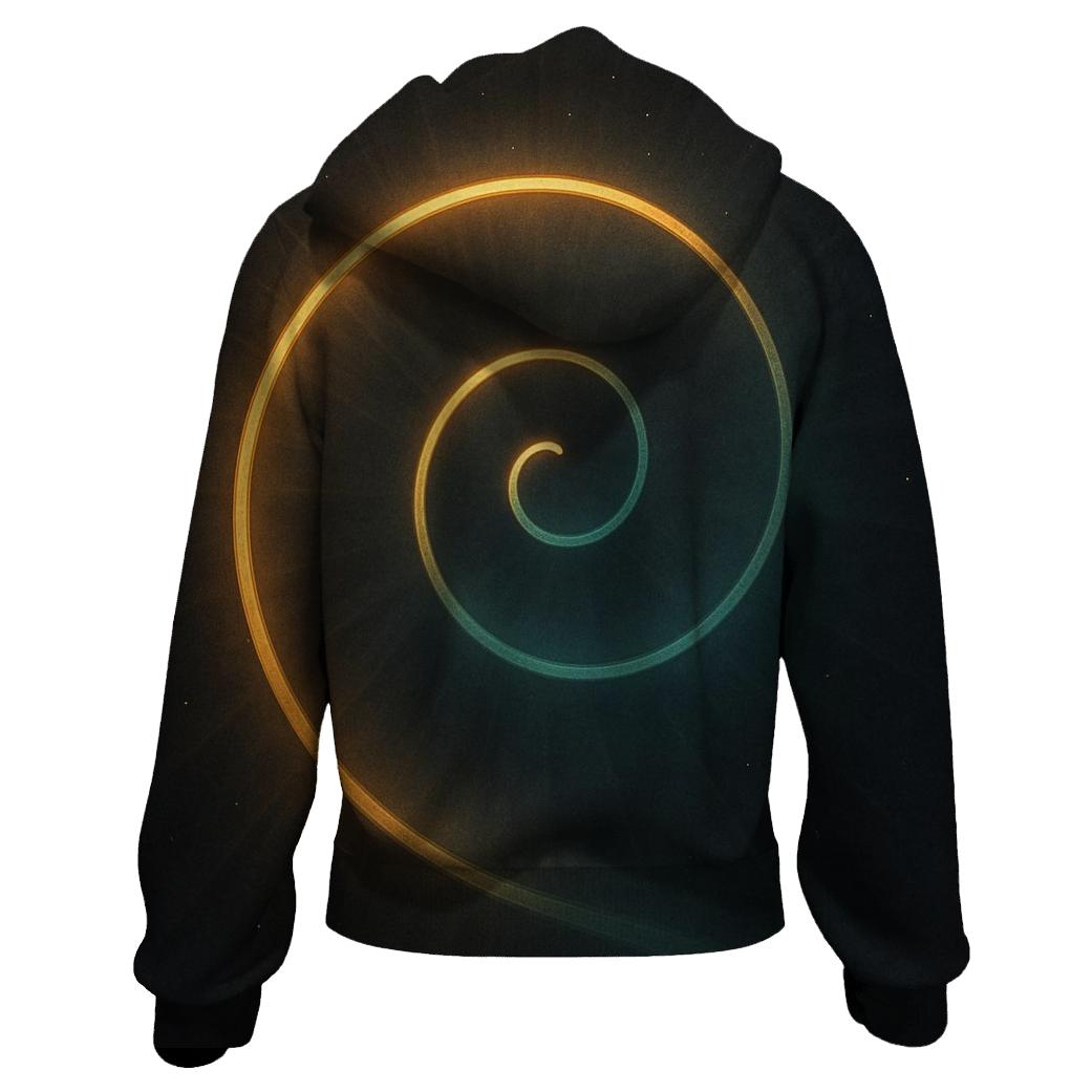 Radiant Spiral Path hoodie styles
