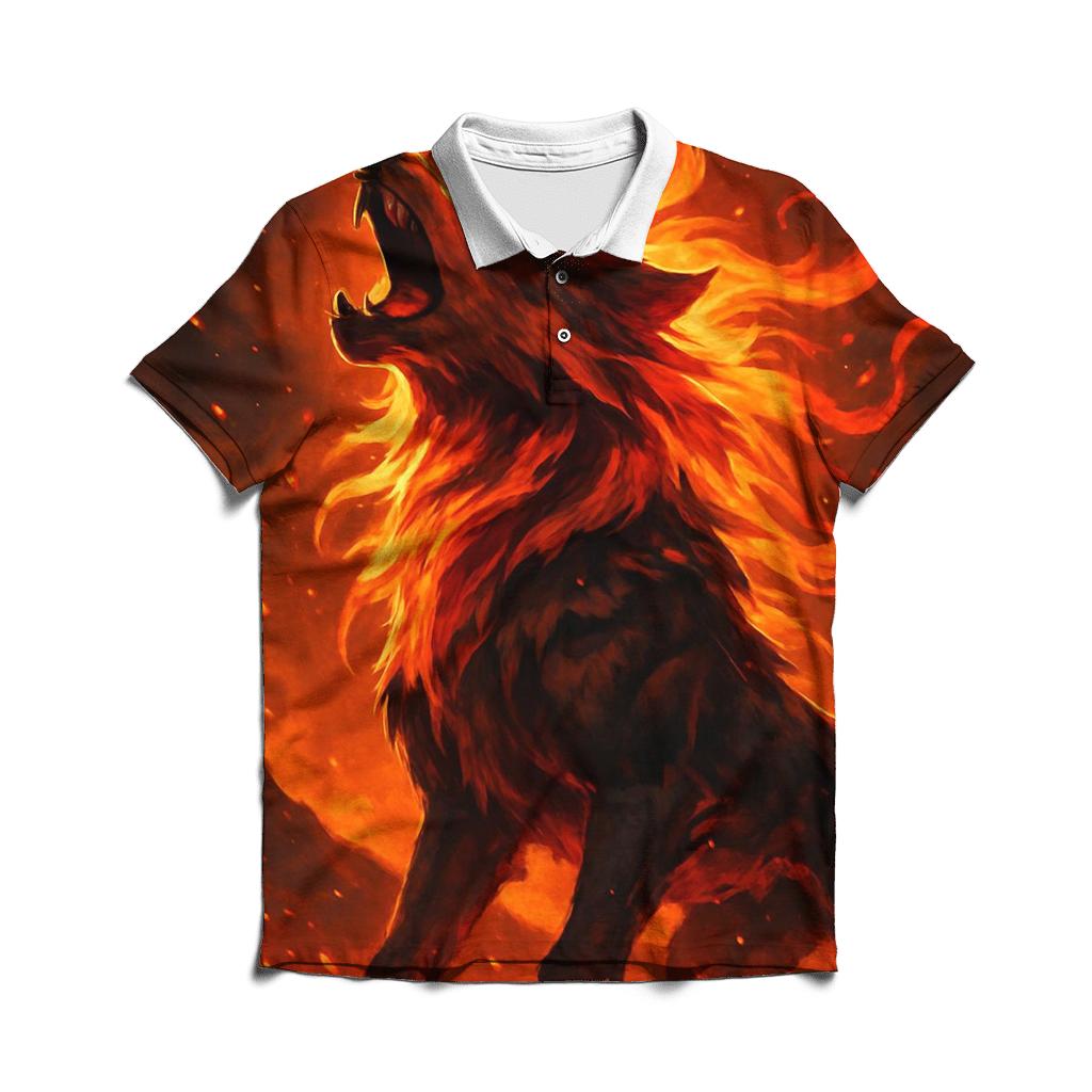 Solar Ember Alpha embroidered polo tops