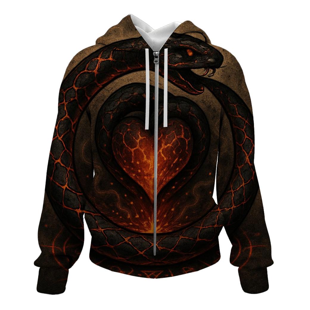 Emberheart Ouroboros Sigil hoodie designs