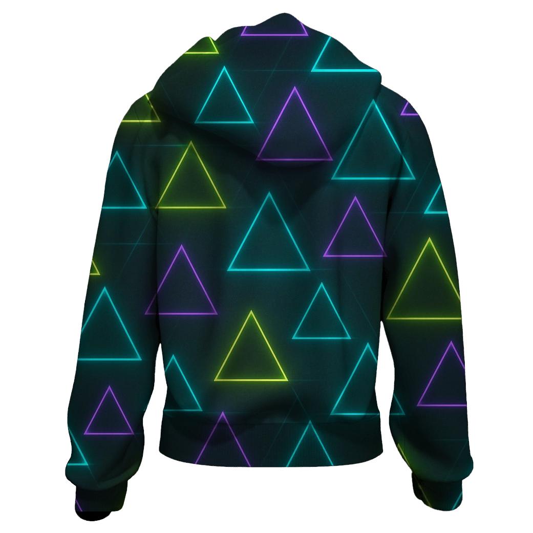 Laser Triangle Rhythm hoodies fashion