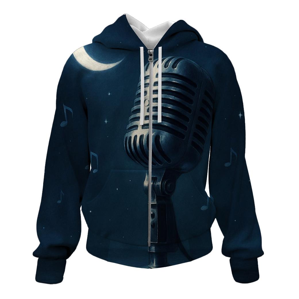Microphone Moonlight hoodie designs