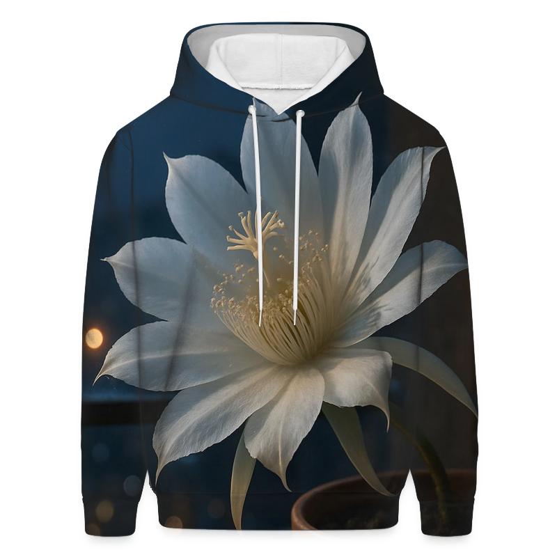 Night-Blooming Cereus On Urban Balcony lightweight hoodies