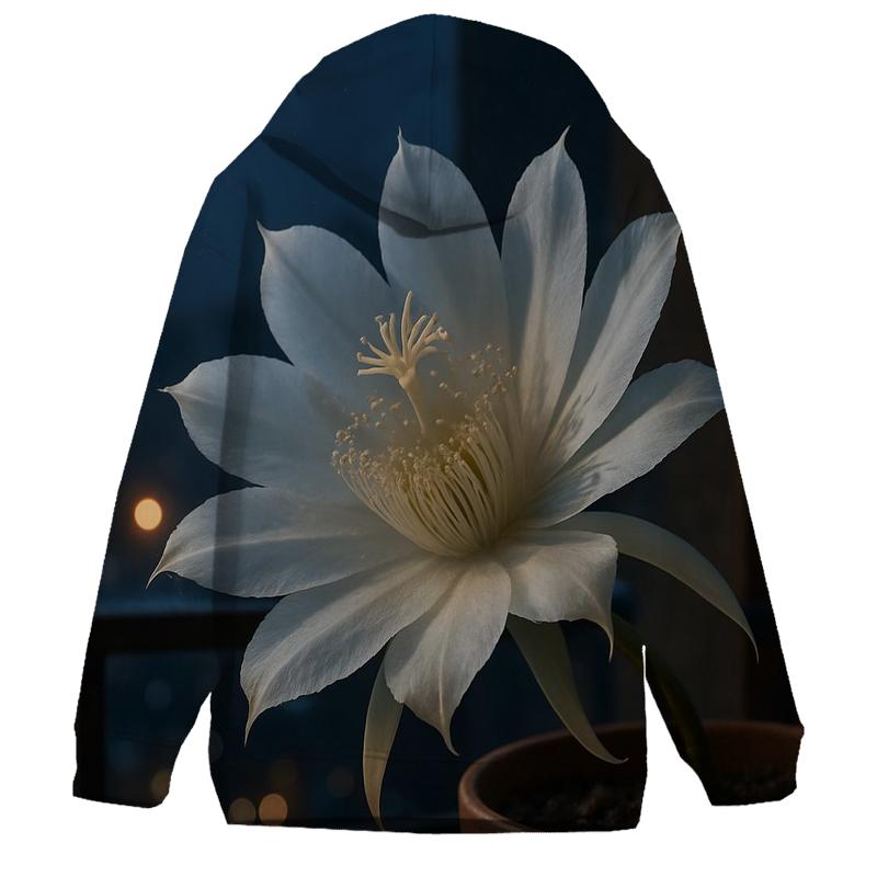 Night-Blooming Cereus On Urban Balcony lightweight hoodies