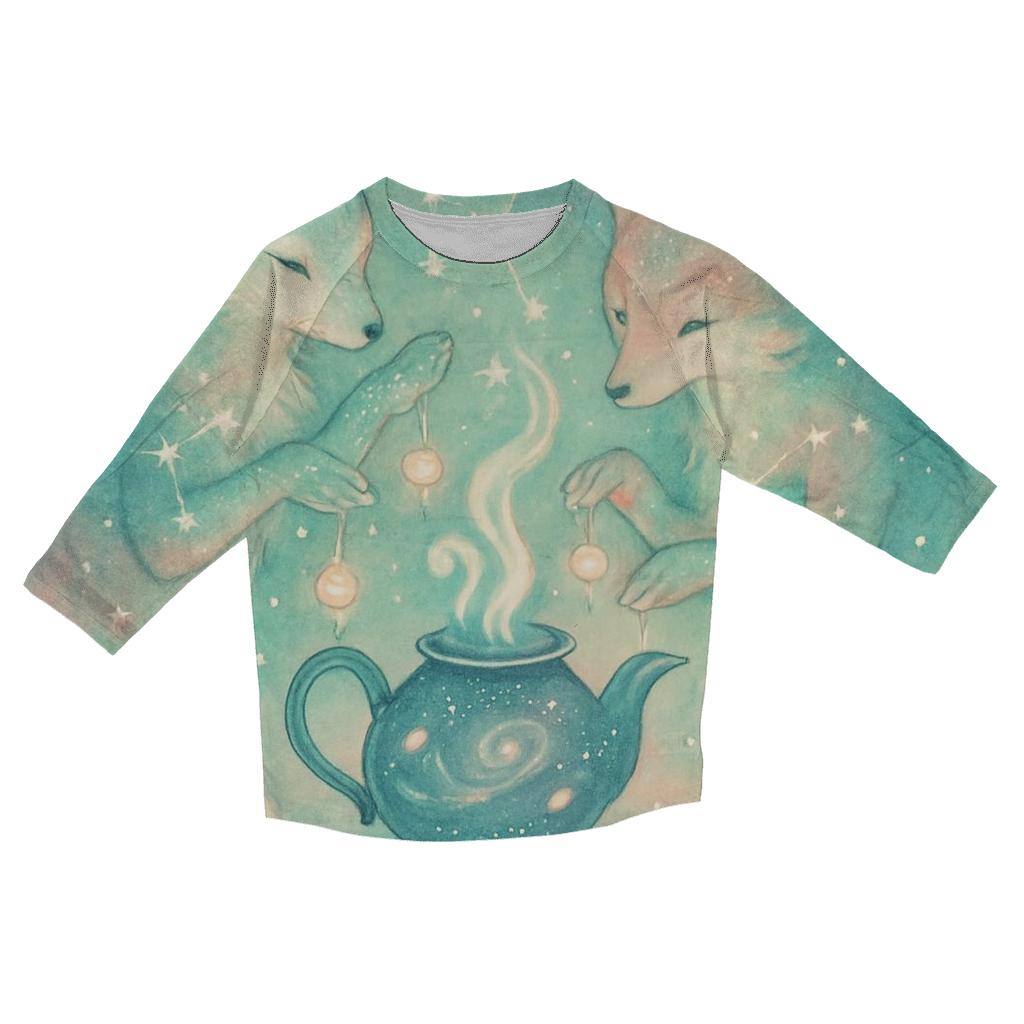 Cosmic Tea Ceremony custom 3/4 sleeve shirts