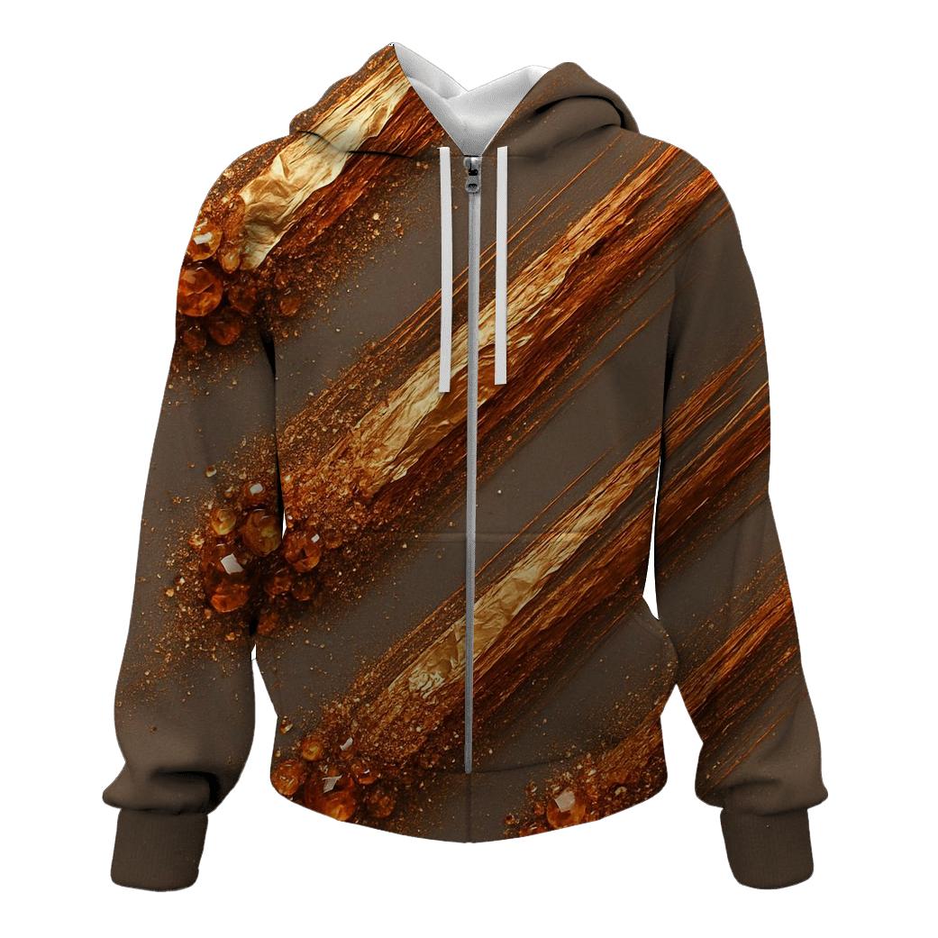 Bronze Meteor Trail graphic hoodies