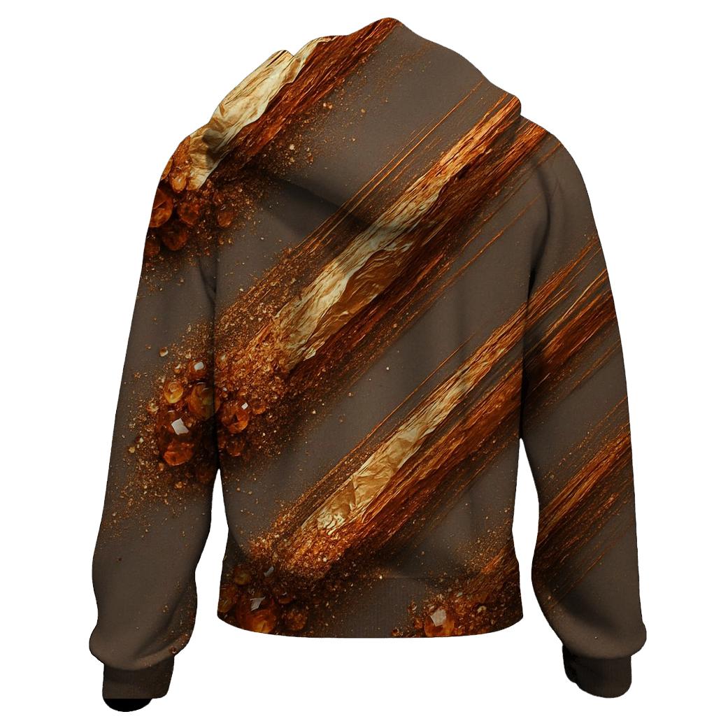 Bronze Meteor Trail graphic hoodies