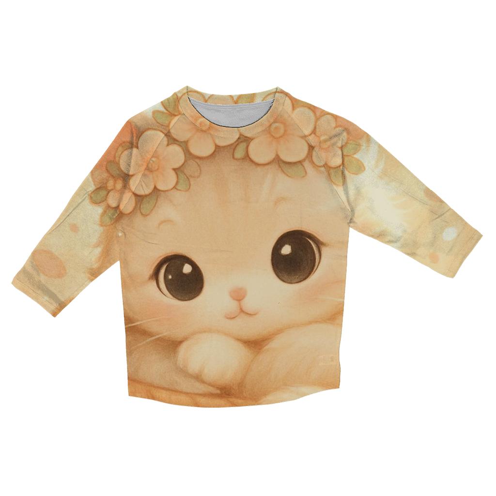 Floral Crown Nap cotton quarter sleeve shirts