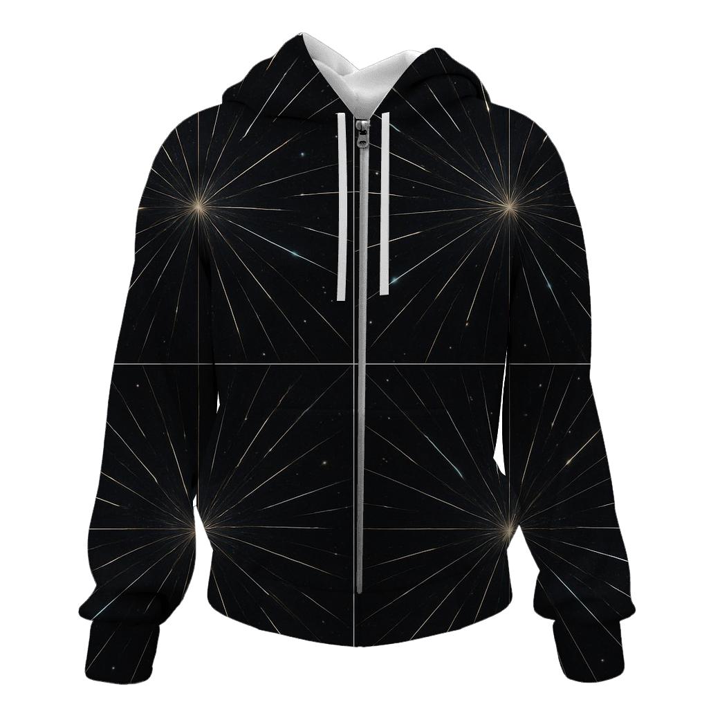 Meteor Trail Radiant Grid hoodie designs