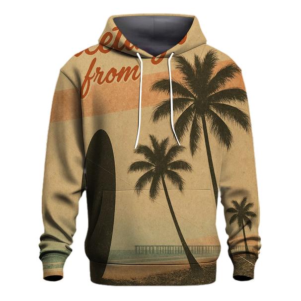 Sunset Surfboard Postcard custom hoodies