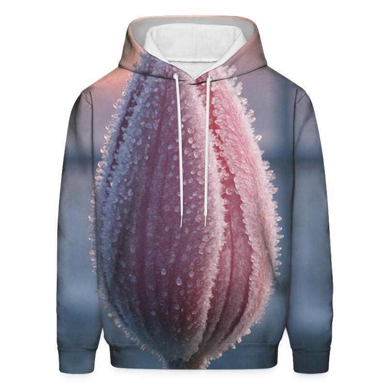 Frozen Tulip Close Study At Sunrise designer hoodies