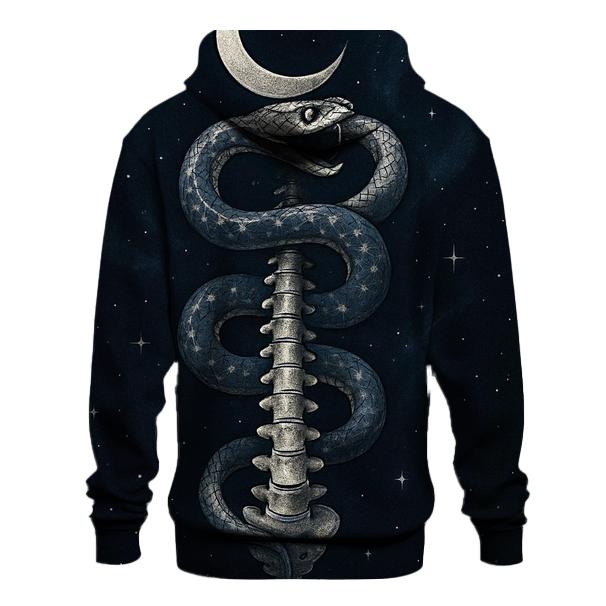 Celestial Spine Ouroboros pullover hoodies