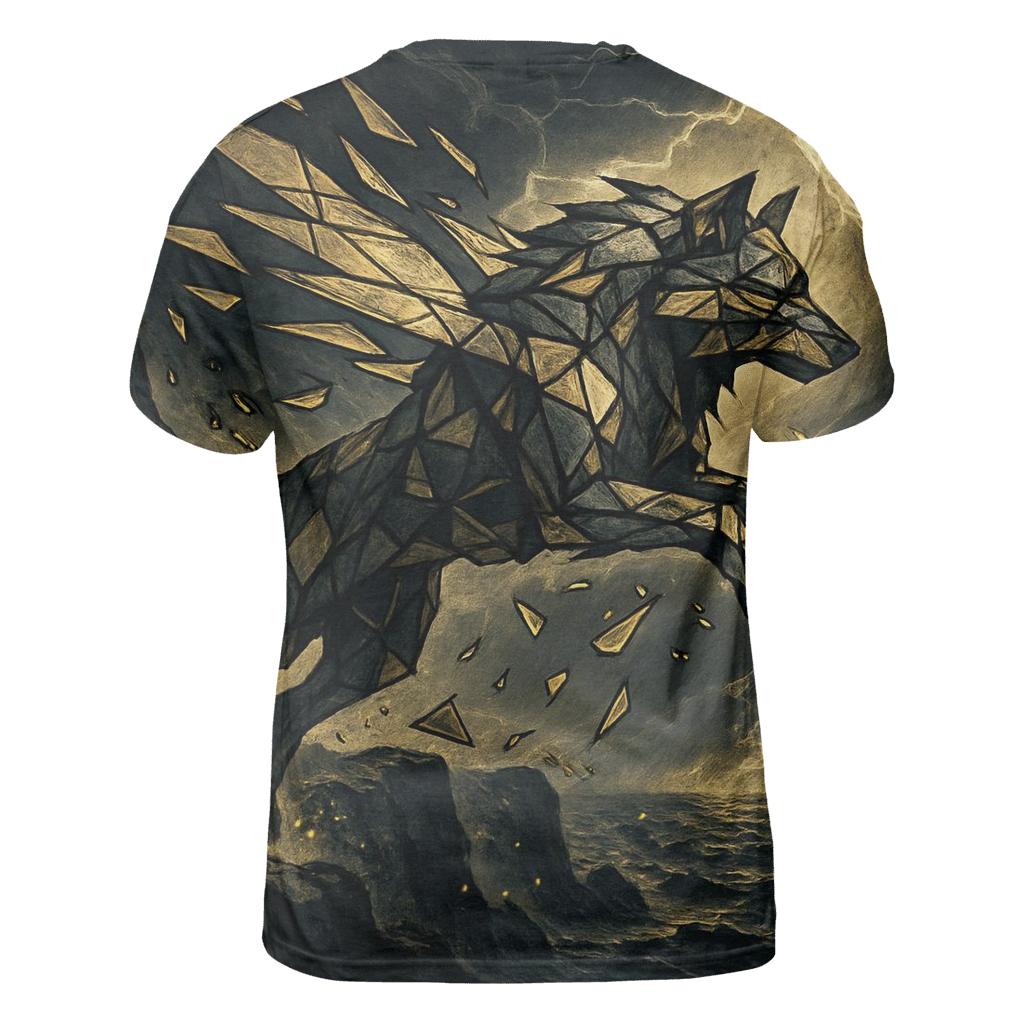 Glass Fenrir trendy printed shirt styles
