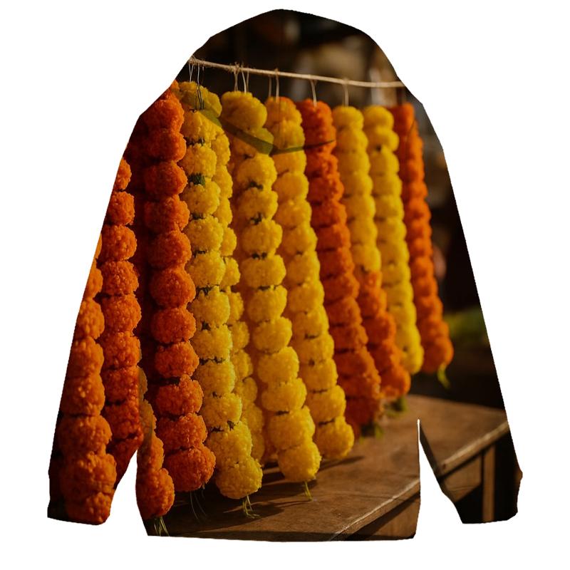Marketplace Marigold Garland Production printed hoodies