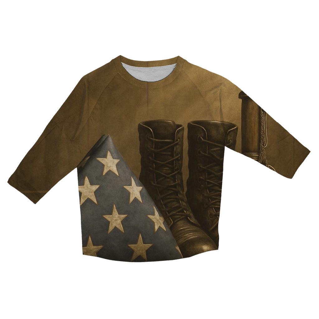 Folded Honor Still Life casual three quarter sleeve shirts