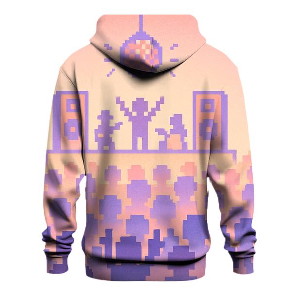 Pixel Concert Crowd pullover hoodies