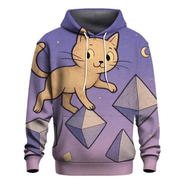 Surreal Dreamscape Cat heavyweight hoodies