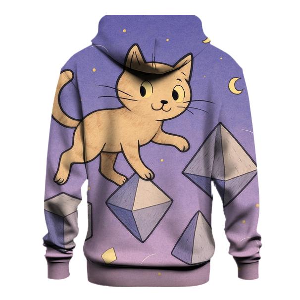 Surreal Dreamscape Cat heavyweight hoodies
