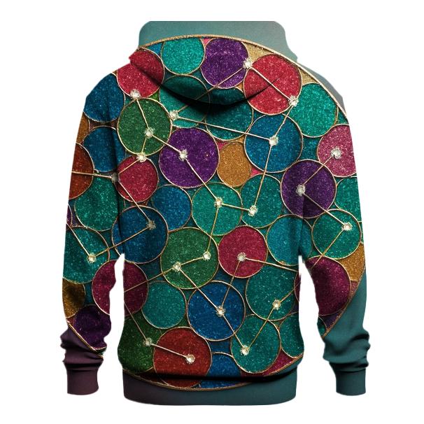 Sequin Constellation zip-up hoodies