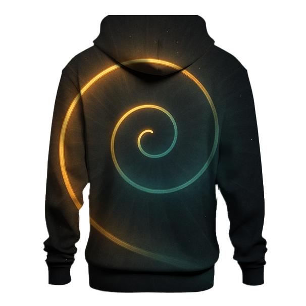 Radiant Spiral Path pullover hoodies