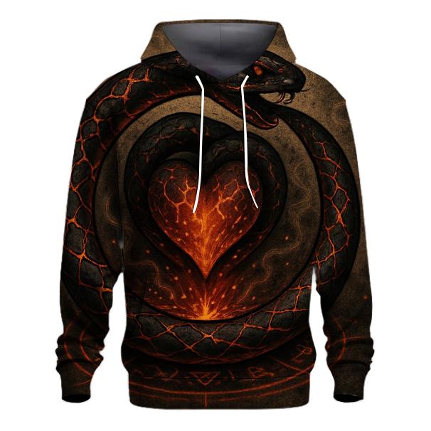 Emberheart Ouroboros Sigil embroidered hoodies