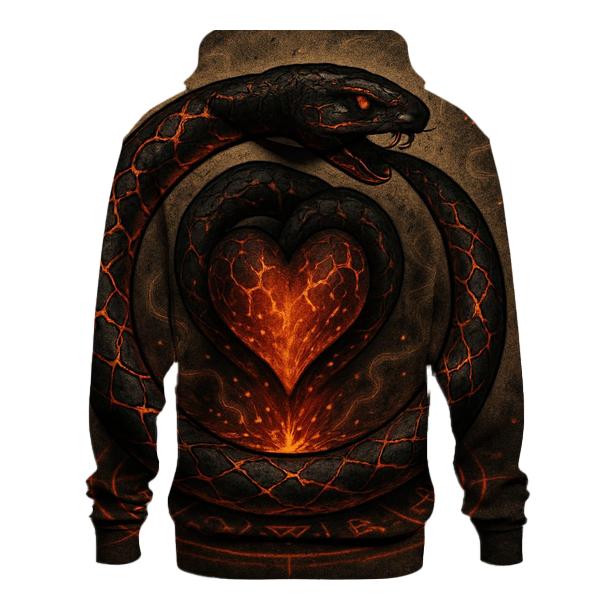 Emberheart Ouroboros Sigil embroidered hoodies