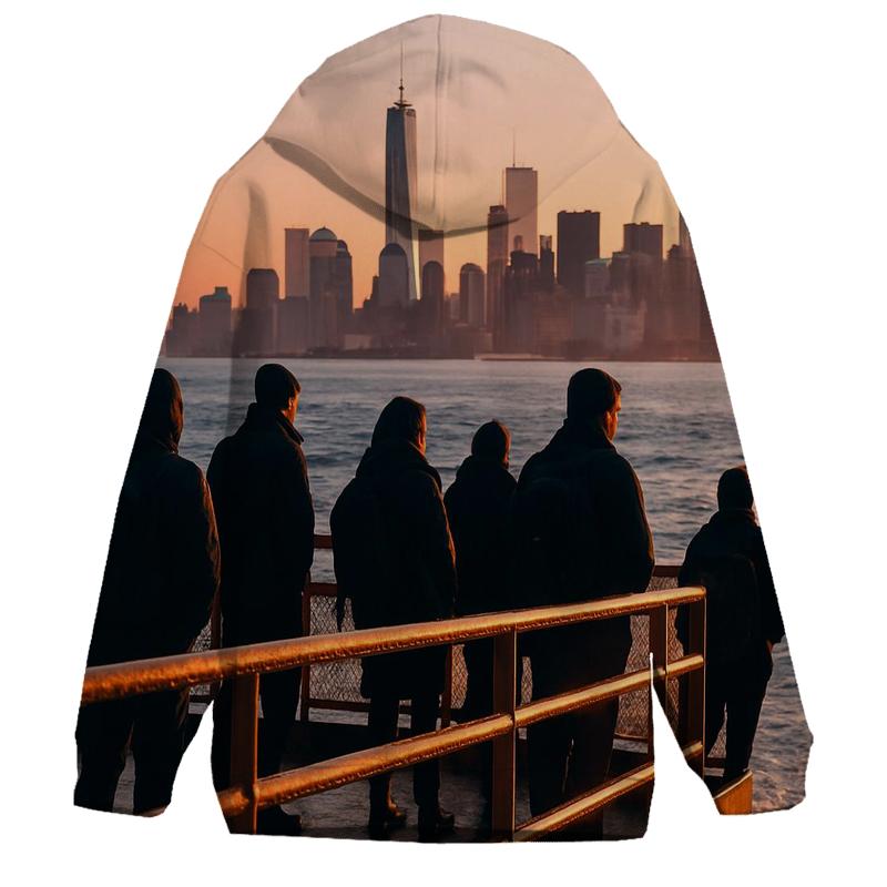 Sunrise From Staten Island Ferry Deck hoodies fashion