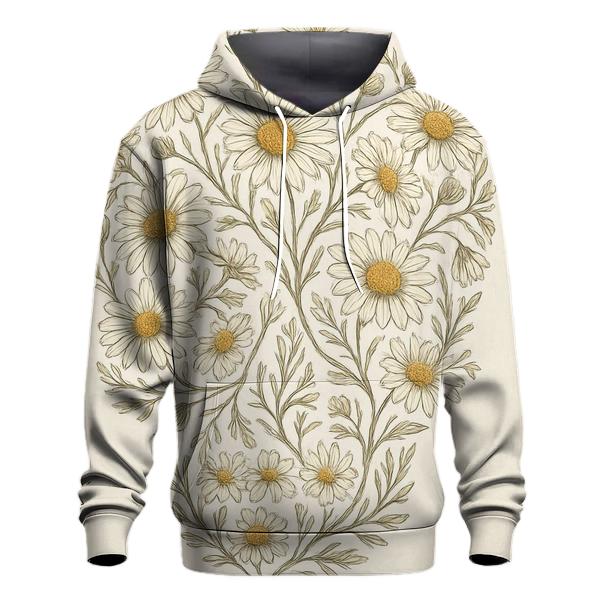 Floral Skull Chamomile premium hoodies