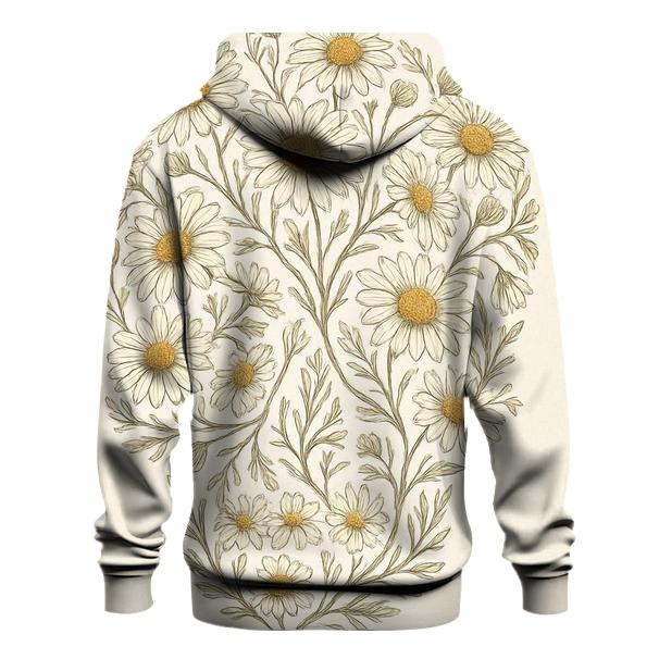 Floral Skull Chamomile premium hoodies