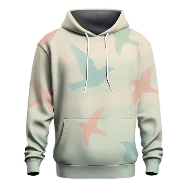 Soft Aviary printed hoodies