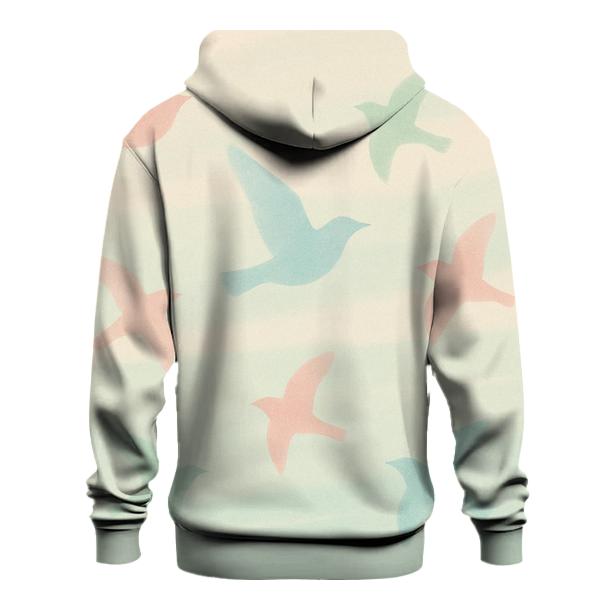 Soft Aviary printed hoodies