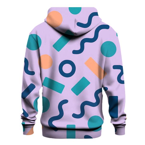 Memphis Sunset Geometry hoodies fashion