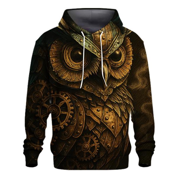 Steampunk Mechanical Owl pullover hoodies