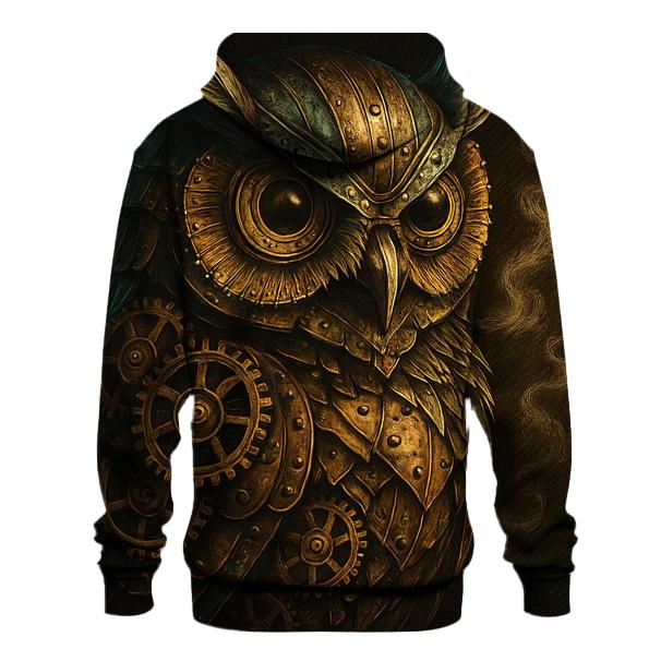Steampunk Mechanical Owl pullover hoodies