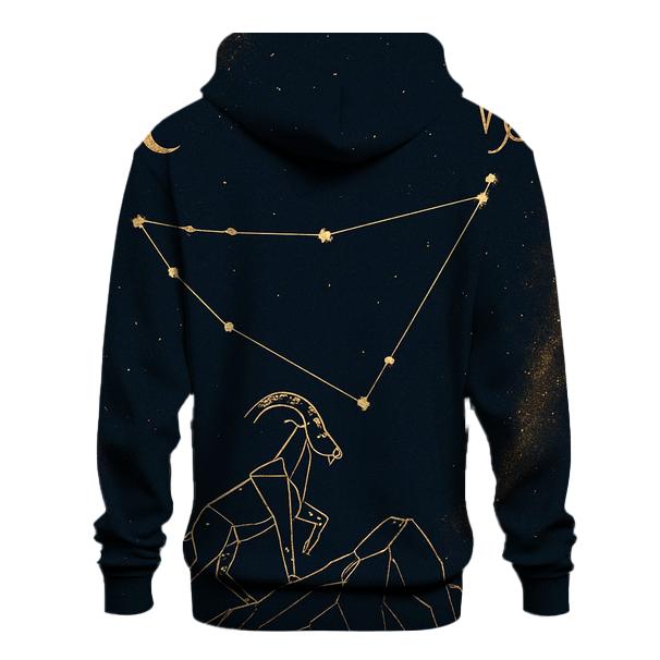 Capricorn Mountain Goat Nebula lightweight hoodies
