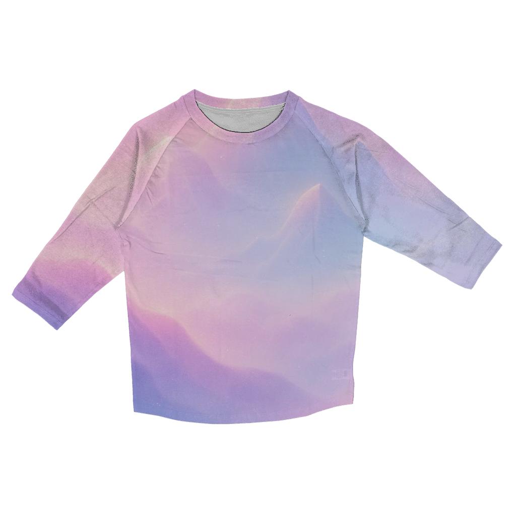 Pastel Vapor Peaks casual three quarter sleeve shirts
