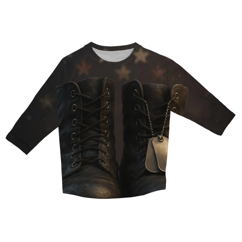 Boots And Stars Memory custom 3/4 sleeve shirts