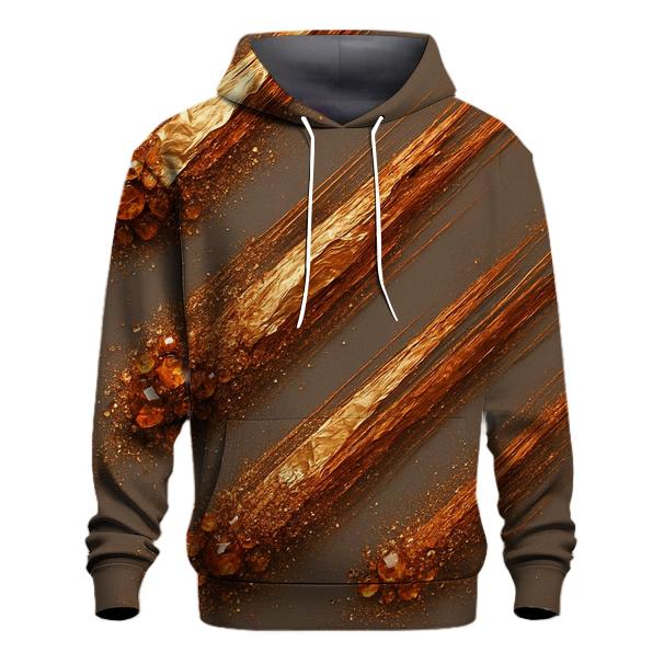 Bronze Meteor Trail zip-up hoodies