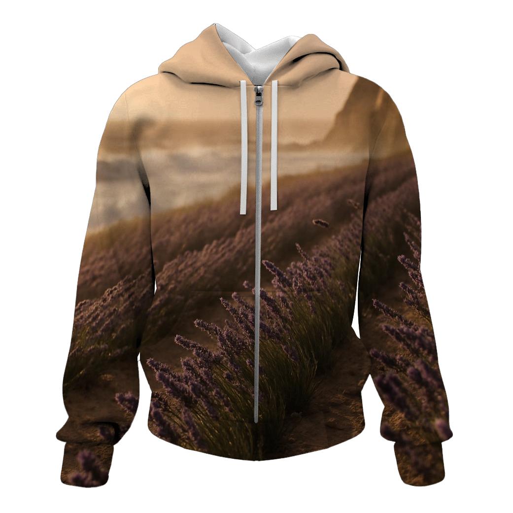 Coastal Seaside Lavender Windcape hoodies fashion