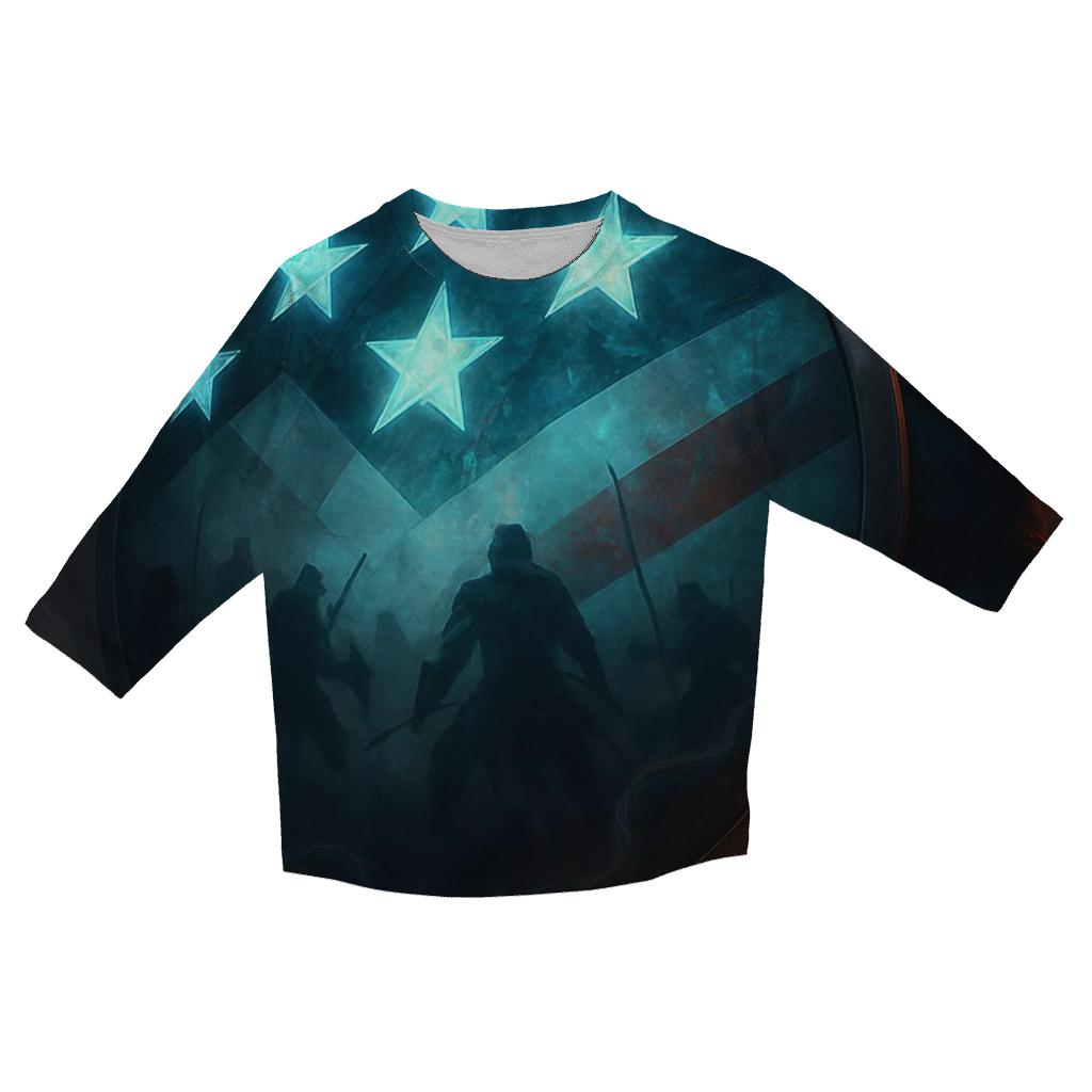Shield Of Stars Formation personalized 3/4 sleeve tees